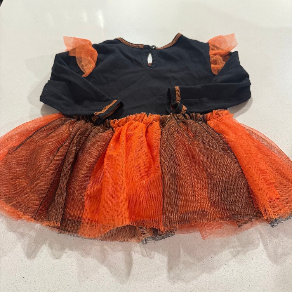 Little Lass 18M Baby Girl Unicorn Pumpkin Tutu Dress - Picture 5 of 5